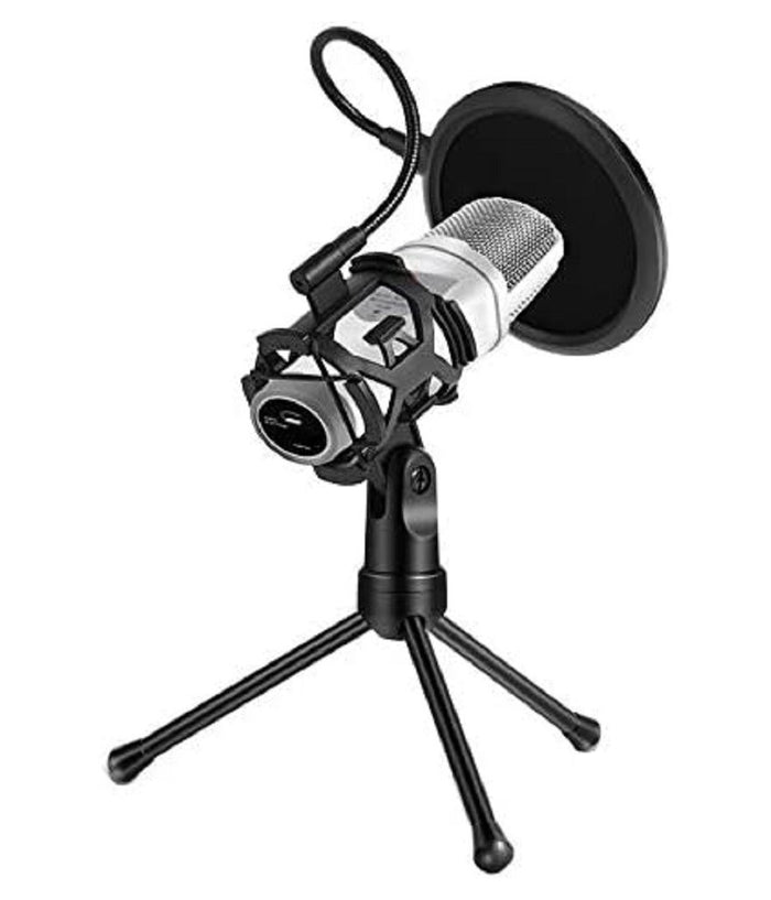 Supporto Mini Microfono Tavolo Ps-2 Kit Filtro Anti Pop Treppiedi Ragno Microfono         