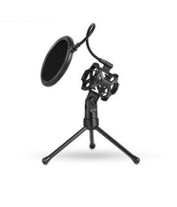 Supporto Mini Microfono Tavolo Ps-2 Kit Filtro Anti Pop Treppiedi Ragno Microfono         