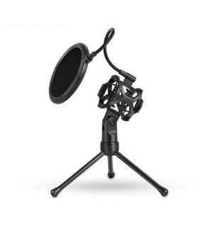 Supporto Mini Microfono Tavolo Ps-2 Kit Filtro Anti Pop Treppiedi Ragno Microfono         
