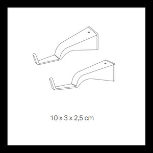 Pencil supporto parete orizzontale Zafferano - Trasforma Pencil in applique da parete per interni ed esterni Bianco