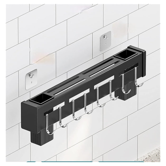Trade Shop - Supporto Per Coltelli In Acciaio Multifunzionale A Parete Mensola Da Cucina 50 Cm -