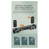 Trade Shop - Supporto Per Coltelli In Acciaio Multifunzionale A Parete Mensola Da Cucina 50 Cm -