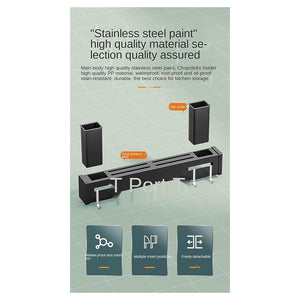 Trade Shop - Supporto Per Coltelli In Acciaio Multifunzionale A Parete Mensola Da Cucina 50 Cm -