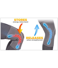 Supporto Per Ginocchio Banda Elastica Power Knee Aiuta Il Sollievo Varie Misure         