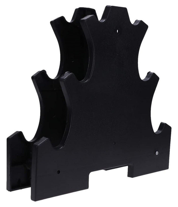 Supporto Per Manubri Pesi A 3 Livelli Per Accessori Fitness Palestra Casa Nero         