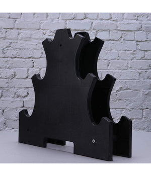 Supporto Per Manubri Pesi A 3 Livelli Per Accessori Fitness Palestra Casa Nero         