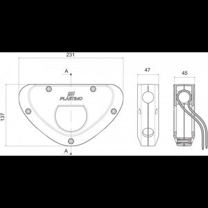 SUPPORTO MOTORE FUORIBORDO GRIGIO