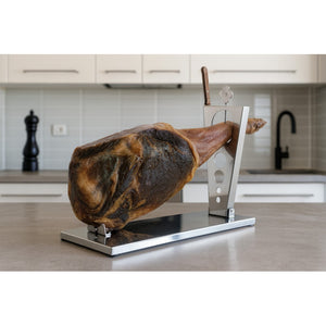 Supporto per prosciutto pieghevole ZEN – acciaio inox con coltello incluso