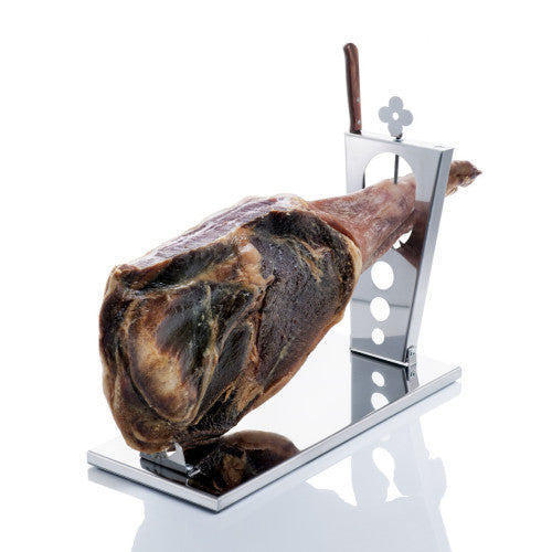 Supporto per prosciutto pieghevole ZEN – acciaio inox con coltello incluso