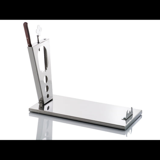 Supporto per prosciutto pieghevole ZEN – acciaio inox con coltello incluso