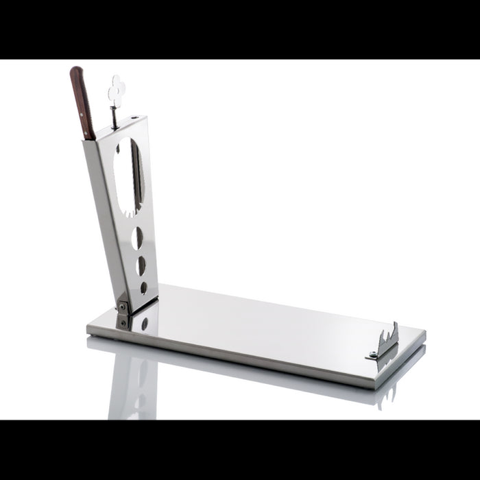 Supporto per prosciutto pieghevole ZEN – acciaio inox con coltello incluso
