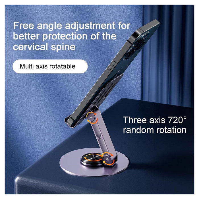 Trade Shop - Supporto Per Telefono Cellulare Con Rotazione A 360 Gradi Regolabile Da Scrivania -