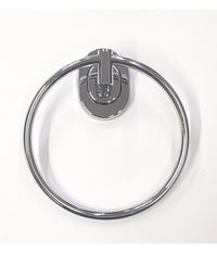Supporto Porta Asciugamano Anello Acciaio 15.5x17x6cm  69187 Muro Bagno         
