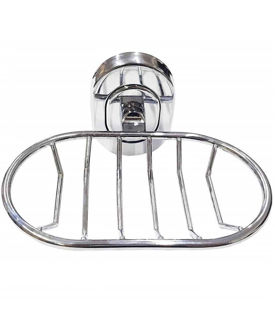 Supporto Porta Sapone Saponetta Piattino  69186 Acciaio 13x7x11cm Muro Parete         