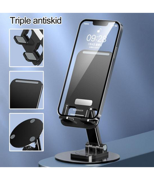 Supporto Portatile Per Smartphone Tablet Regolabile In Altezza Scrivania Ufficio         