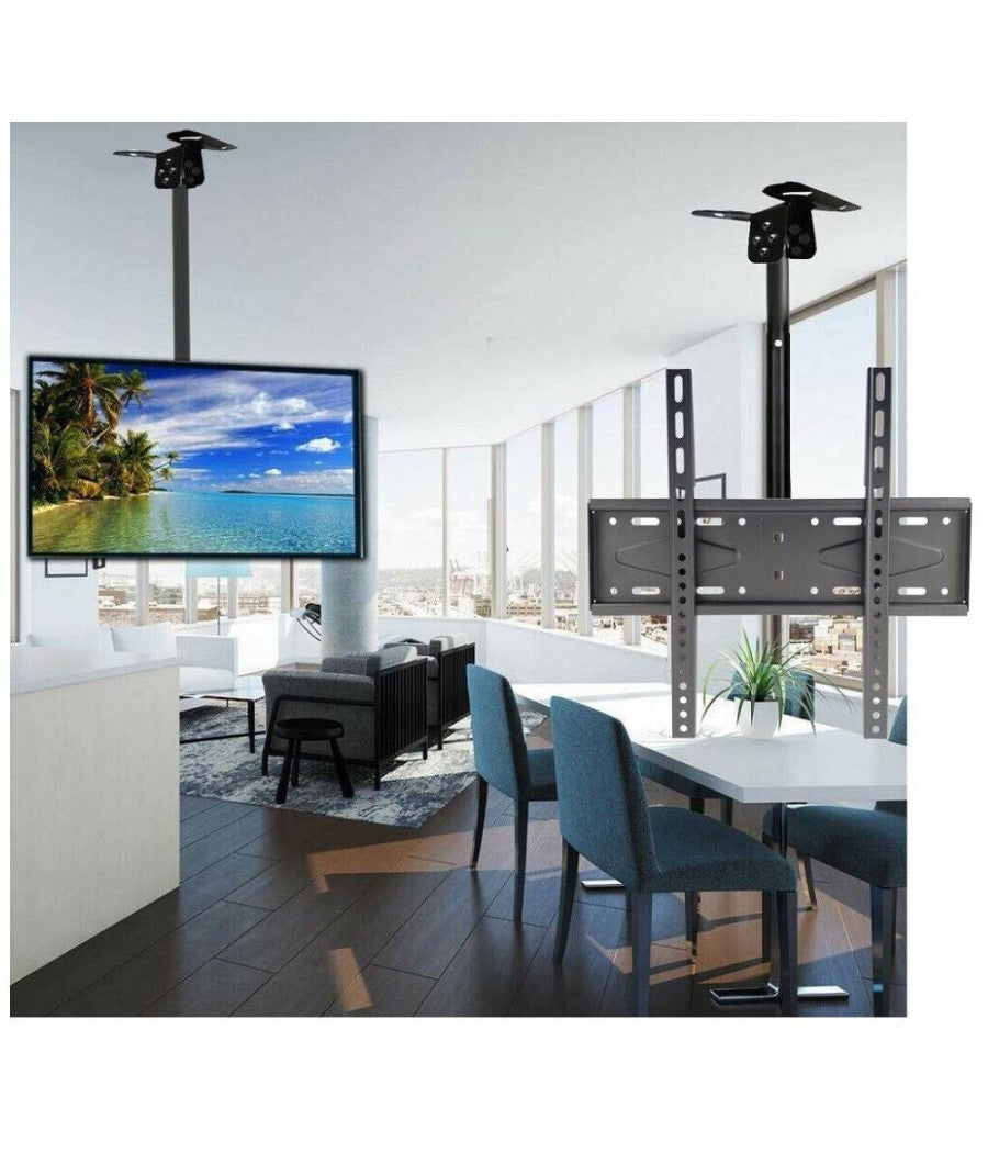 Supporto Soffitto Per Tv Staffa Braccio Regolabile Da 26 A 60 Pollici Max 55 Kg         