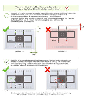 Supporto Staffa Parete Braccio Muro Tv Lcd Tft Led Plasma 26-55" 56 Kg         
