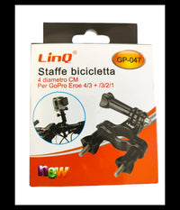 Supporto Staffa Regolabile Universale Bicicletta Bici Fotocamera Gopro Hero Gp-047         