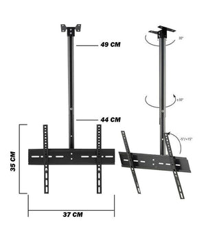 Supporto Staffa Tv Televisore Lcd Plasma Led Da 20 A 55 Pollici Da Soffitto 807a         