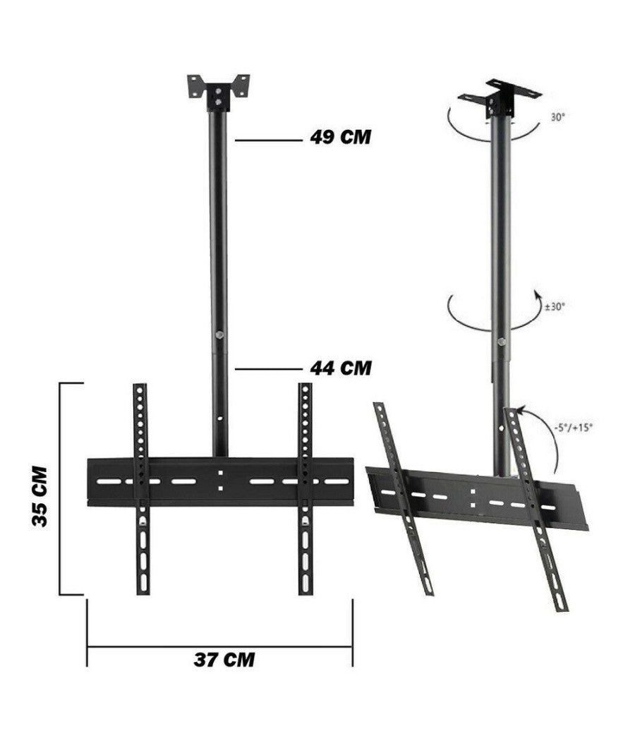 Supporto Staffa Tv Televisore Lcd Plasma Led Da 20 A 55 Pollici Da Soffitto 807a         