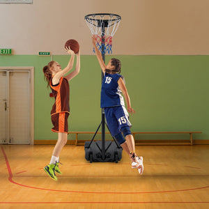 Supporto per canestro da basket portatile, Canestro e palo da pallacanestro regolabile in altezza con base riempibile-Ricreazione outdoor