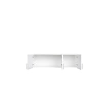 Sovrastruttura per armadio a tre porte collezione FLEX, colore bianco lucido