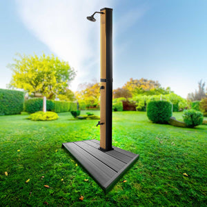 Doccia solare da giardino da 40L con pedana - Surya Gold & Dasar