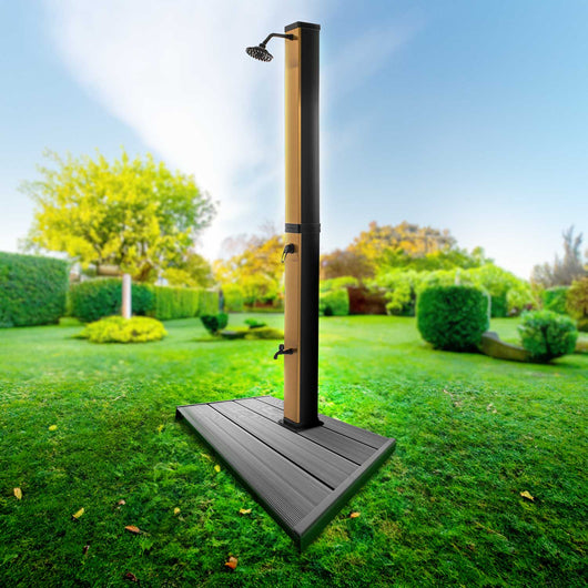 Doccia solare da giardino da 40L con pedana - Surya Gold & Dasar