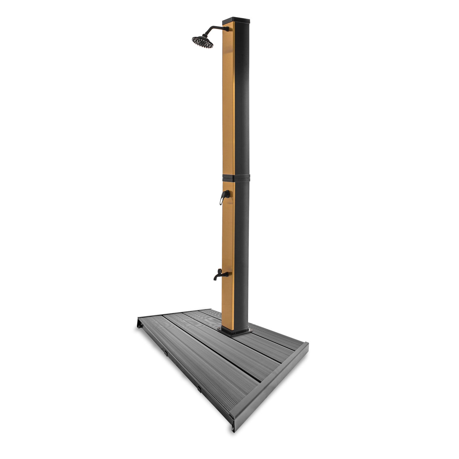 Doccia solare da giardino da 40L con pedana - Surya Gold & Dasar