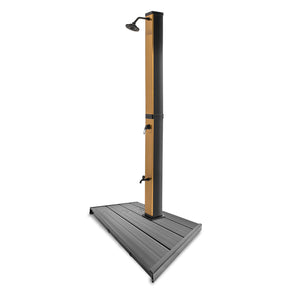 Doccia solare da giardino da 40L con pedana - Surya Gold & Dasar