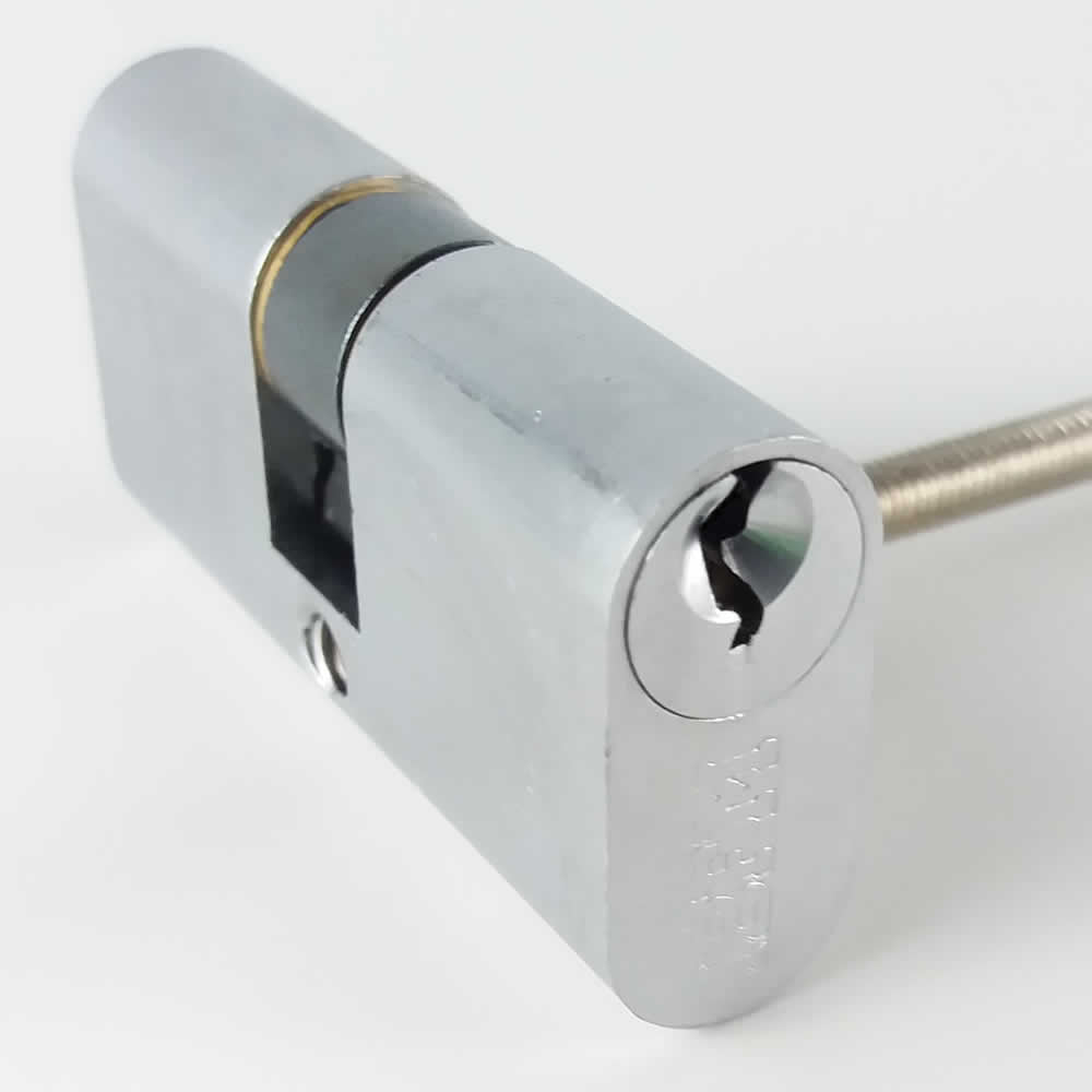 Cilindro ovale ibf ottone cromato satinato mm 54 (27+27) 2302 cs