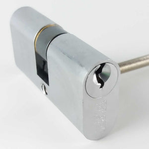 Cilindro ovale ibf ottone cromato satinato mm 54 (27+27) 2302 cs