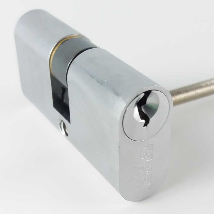 Cilindro ovale ibf ottone cromato satinato mm 54 (27+27) 2302 cs