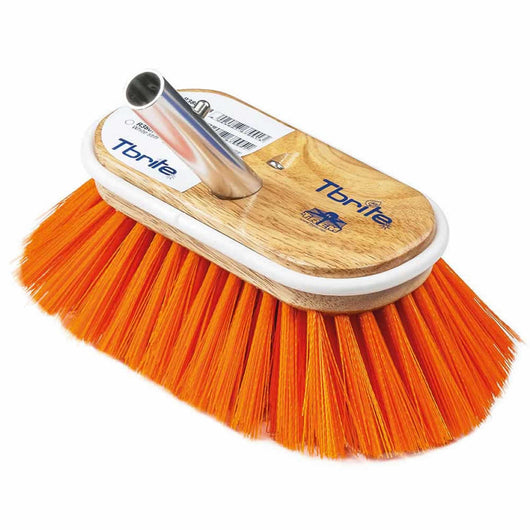Spazzola media setole arancio ideale per rimuovere detersivo e macchie barca camper roulotte