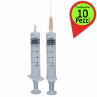 Siringhe monouso da 5 millilitri leucoran confezione da 100 pezzi