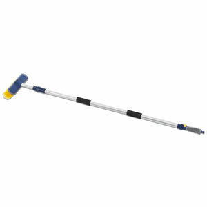 Spazzolone telescopico con passaggio acqua setole morbide barca camper patio