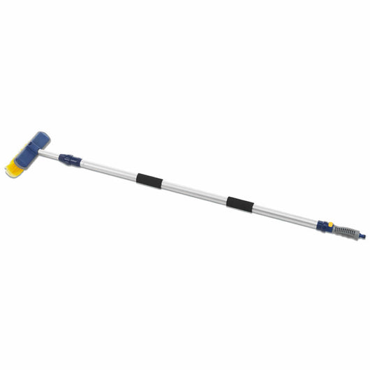 Spazzolone telescopico con passaggio acqua setole morbide barca camper patio