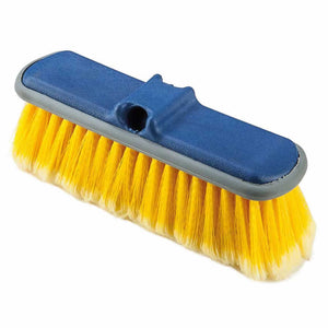 Spazzolone telescopico con passaggio acqua setole morbide barca camper patio