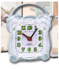 Sveglia Analogica Orologio Alarm Clock Luce Notturna Funzione Muto Tavolo Tx-9122         