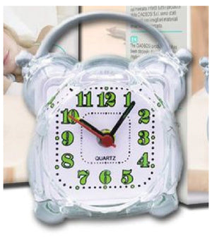 Sveglia Analogica Orologio Alarm Clock Luce Notturna Funzione Muto Tavolo Tx-9122         