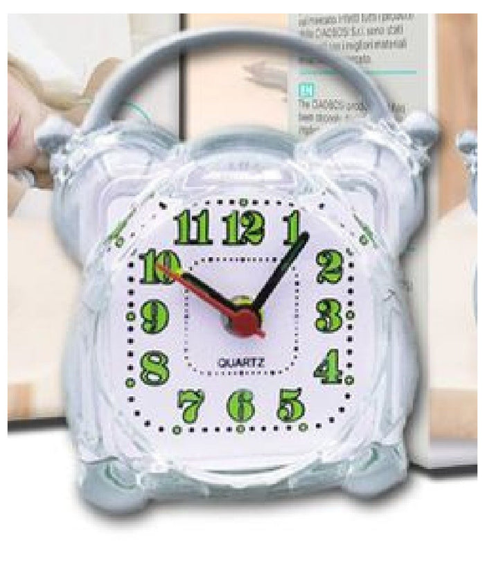 Sveglia Analogica Orologio Alarm Clock Luce Notturna Funzione Muto Tavolo Tx-9122         