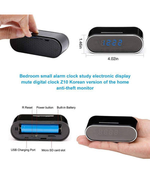 Sveglia Orologio Con Telecamera Spia Nascosta Con Visione Notturna Sorveglianza         