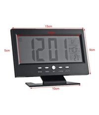 Sveglia Orologio Da Tavolo Ampio Display Lcd Retro Illuminato A Led         