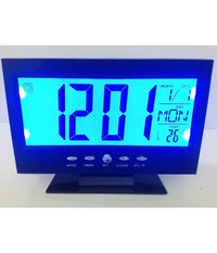 Sveglia Orologio Da Tavolo Ampio Display Lcd Retro Illuminato A Led         