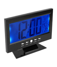 Sveglia Orologio Da Tavolo Ampio Display Lcd Retro Illuminato A Led         