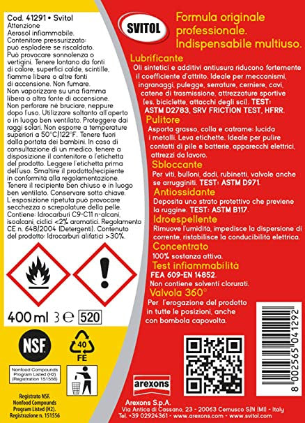 Svitol Lubrificante Multifunzione 400 Ml