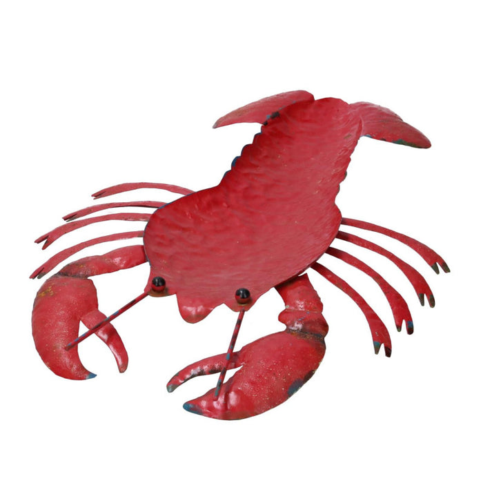 Svuotatasche metallo mare aragosta rosso cm 44,5x29,5h3