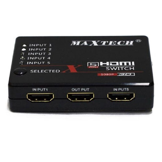 Switch Hdmi 3d 1.3 5 Ingressi 1080p Con Telecomando Per Tv Ps3 Xbox Maxtech Dk-305         
