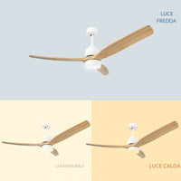 Ventilatore da soffitto led ledme 8822 white crazy con luce e telecomando