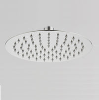 Soffione doccia ultraslim tondo acciaio inox satinato D20 cm TEXAS